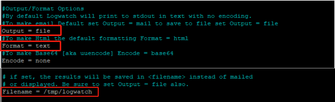 选择文件作为输出选项